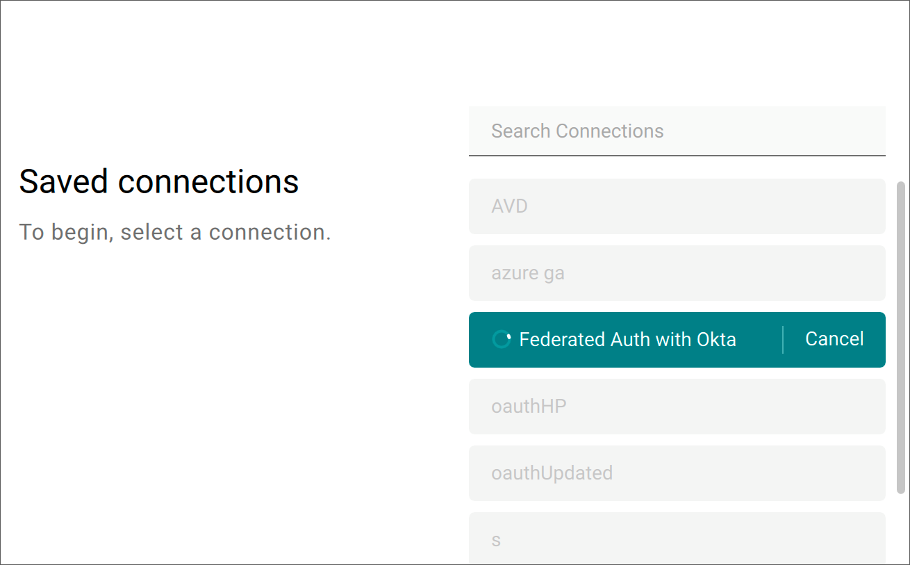 Client Performs Federated Authentication