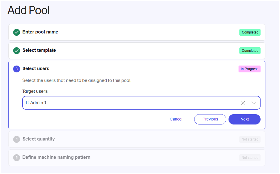 VMware Pool Step 3