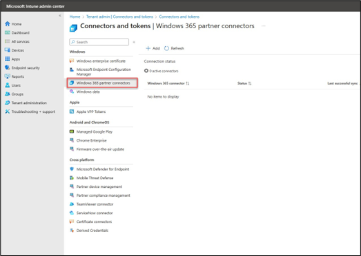 Windows 365 Partner Connectors