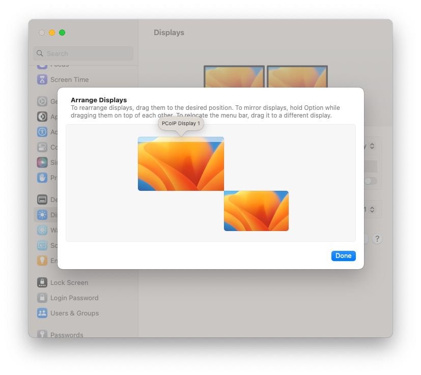 Display Arrangement