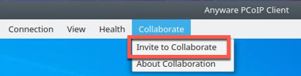 Collaboration Manager Menu Option