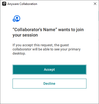 Accept or reject the invitation