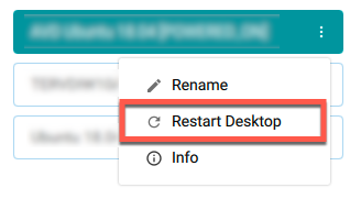 Restart a desktop