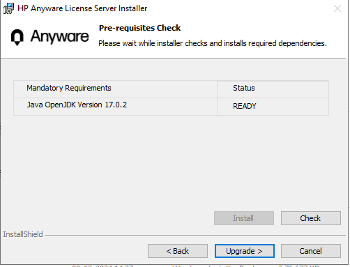 Upgrade HP Anyware License Server for Windows