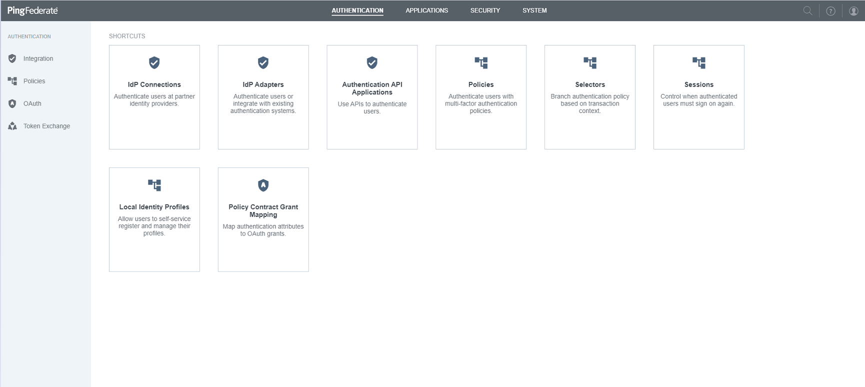 Authentication Shortcuts