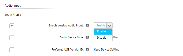 Enable Analog Input