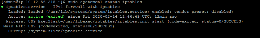 Iptables Status