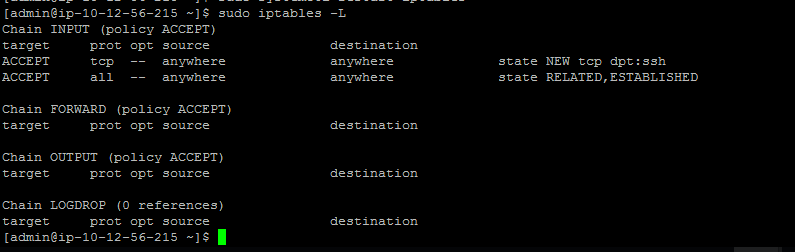 Check iptables Rules