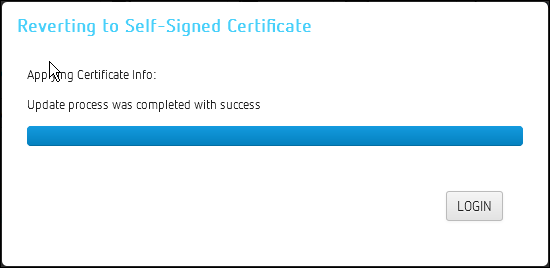 self-signed  Cert Dialog