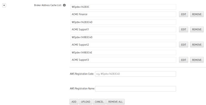 Broker Address Cache List