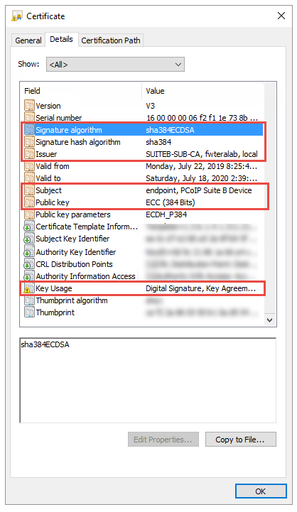 All Certificate Requirements