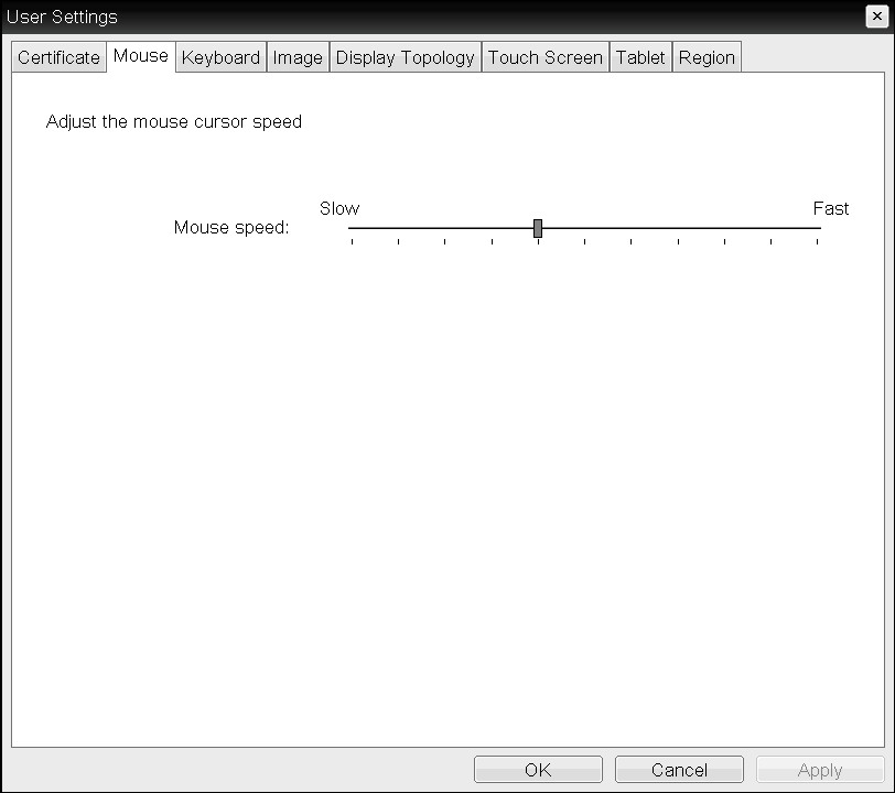 OSD Mouse Speed