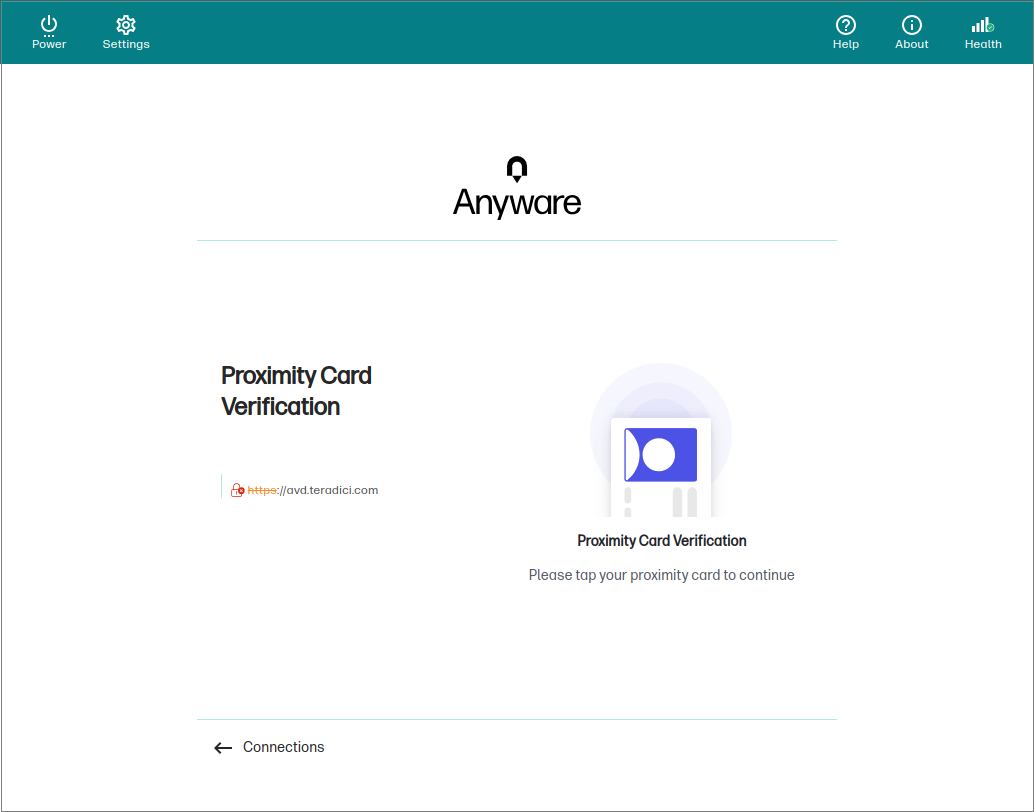 Tap proximity card